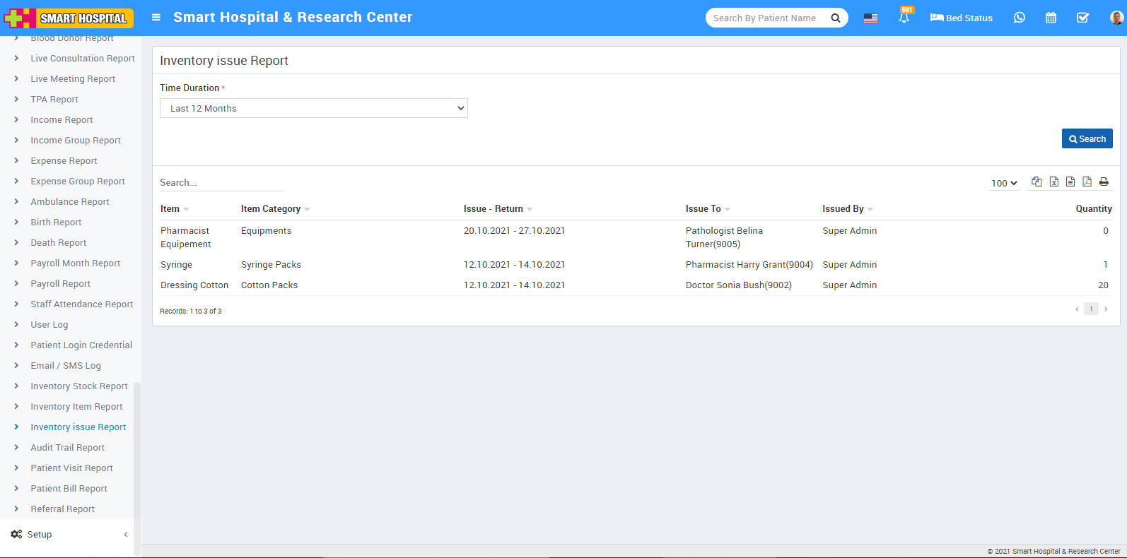 inventory issue report image